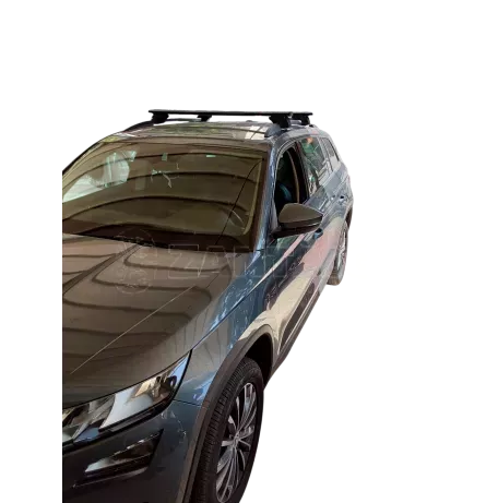 MENABO Kit Μπάρες - Πόδια Menabo αλουμινίου Jackson μαύρες για Skoda Kodiaq 2017+ - 2 τεμάχια ΜΠ.SKODIAQ.03 