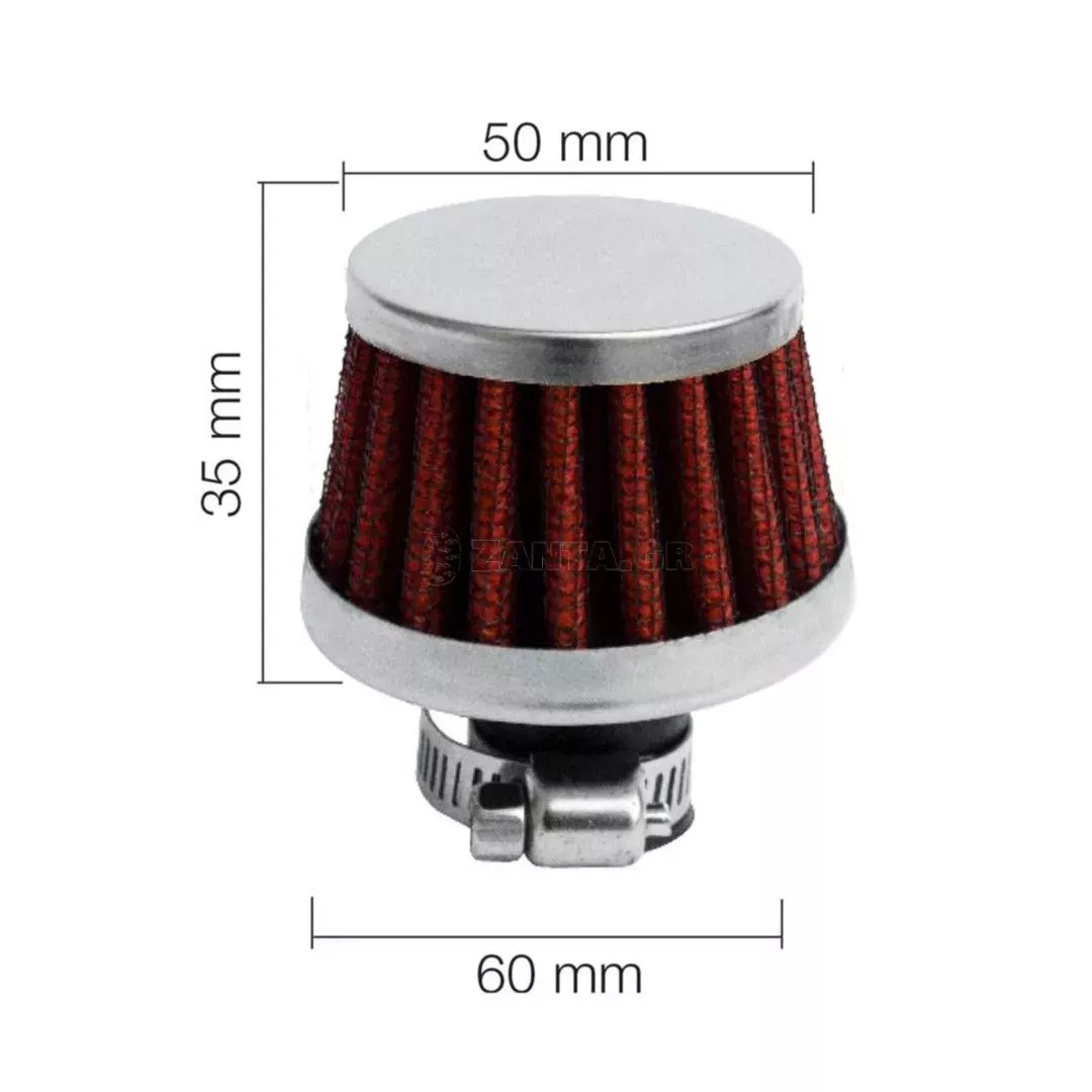 Simoni Racing ΦΙΛΤΡΑΚΙ ΑΝΑΘΥΜΙΑΣΕΩΝ Φ 25 mm - 50>60 Χ 35 mm (ΚΟΚΚΙΝΟ) SRFSR/3X