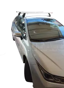 MENABO Kit Μπάρες - Πόδια ΜΕΝΑΒΟ αλουμινίου TEMA για Toyota Corolla 2019-2022 - 2 τεμάχια ΜΠ.TCOROLLA.33 
