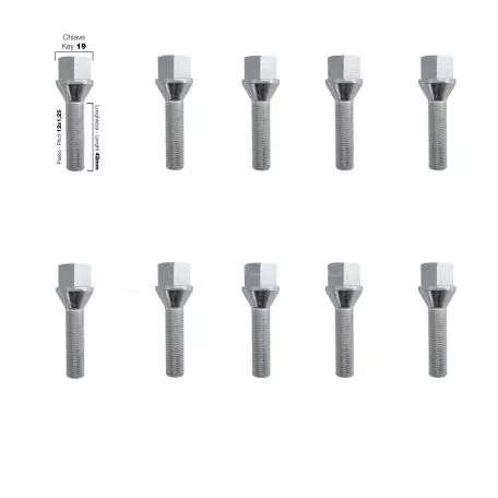 Simoni Racing ΜΠΟΥΛΟΝΙΑ ΚΩΝΙΚΑ 12x1,25 (42mm) (19) SIMONI RACING - 10 ΤΕΜ. SRBR/6-10 