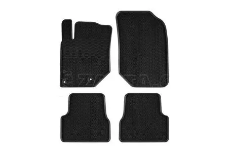 Λαστιχένια Πατάκια Geyer & Hosaja Για Opel Corsa F / Peugeot 208 2019+ / Opel Mokka 2020+ 4 Τεμάχια Μαύρα 901/4C 