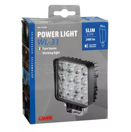 Lampa ΠΡΟΒΟΛΕΑΣ ΕΡΓΑΣΙΑΣ 9/32V 48W 16LED 2400lm 6.000K ΔΙΑΘΛΑΣΗΣ (WIDE BEAM) 128x108mm WL-31 LAMPA - 1 ΤΕΜ L7235.5 
