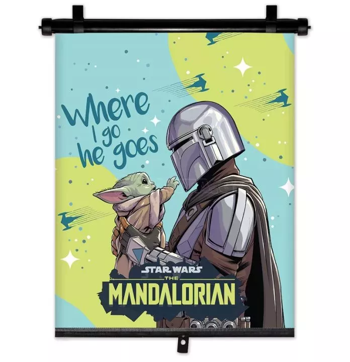 AMIO ΚΟΥΡΤΙΝΑΚΙ ΗΛΙΟΠΡΟΣΤΑΣΙΑΣ ΣΕ ΡΟΛΟ THE MANDALORIAN 36x45cm ΓΙΑ ΠΛΑΙΝΟ ΤΖΑΜΙ/ΠΙΣΩ ΠΑΡΜΠΡΙΖ AMIO - 1 Τεμ. S59383/AM