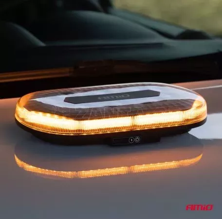 AMIO ΦΑΡΟΣ/ΣΤΡΟΜΠΟ ΜΠΑΡΑ R65 R10 12/24V 26W LED ΠΟΡΤΟΚΑΛΙ 10 ΧΡΗΣΕΩΝ ΜΕ ΜΑΓΝΗΤΙΚΗ ΒΑΣΗ 326x186x63mm ΑΜΙΟ - 1 ΤΕΜ. 04369/AM 