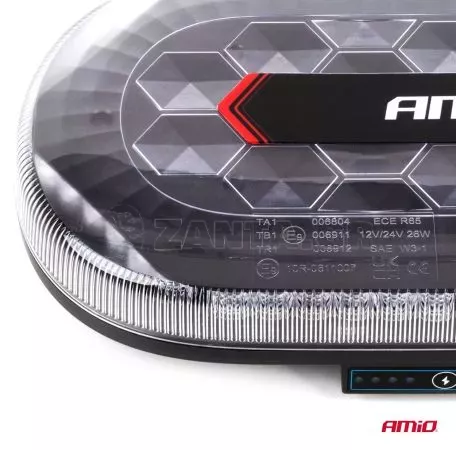 AMIO ΦΑΡΟΣ/ΣΤΡΟΜΠΟ ΜΠΑΡΑ R65 R10 12/24V 26W LED ΠΟΡΤΟΚΑΛΙ 10 ΧΡΗΣΕΩΝ ΜΕ ΜΑΓΝΗΤΙΚΗ ΒΑΣΗ 326x186x63mm ΑΜΙΟ - 1 ΤΕΜ. 04369/AM 