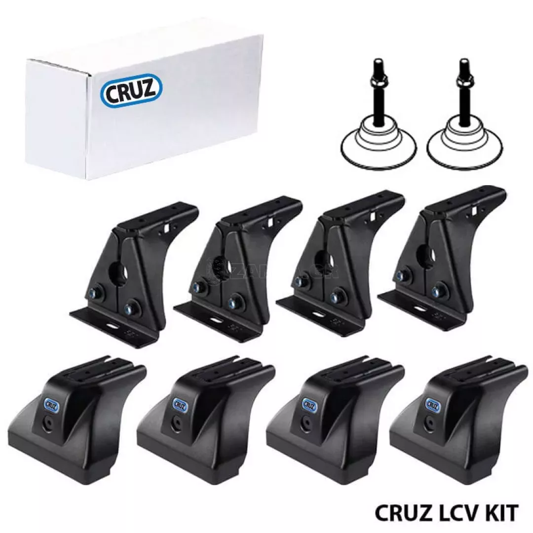 Πόδια / Άκρα Για Μπάρες & Σχάρες Οροφής CRUZ LCV 934-451 Για Ford Transit Courier 2023+ Σετ 6 Τεμάχια (4+2V)