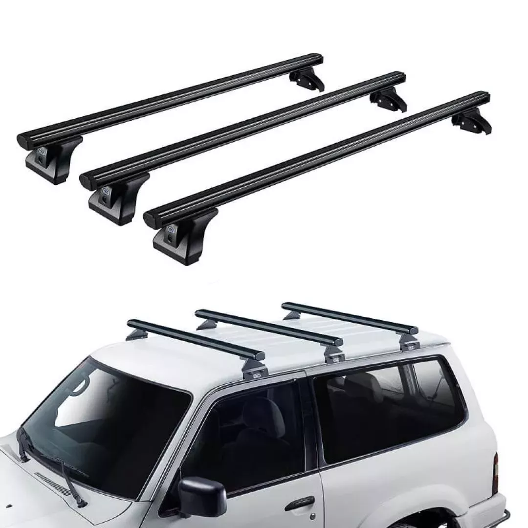 Μπάρες Οροφής Αλουμινίου CRUZ 925-095 Alu Cargo Dark AF3-128cm Μαύρες 3 Τεμάχια