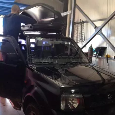 Μπαγκαζιέρα Οροφής Cube 470L Μαύρη Με Μονό Άνοιγμα 
