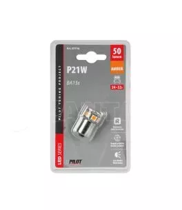 P21W 24/32V Ba15s 50lm 10xSMDx1CHIP LED CAN-BUS (ΦΟΥΝΤΟΥΚΙ) ΠΟΡΤΟΚΑΛΙ ΔΙΑΘΛΑΣΗΣ BLISTER​ LAMPA - 1 TEM. 
