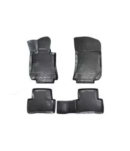 Πατάκια Σκαφάκια 3D Από Λάστιχο TPE Για Mercedes E-Class W212/W207/CLS W218/S Class W222 Rizline 4 Τεμάχια Μαύρα 