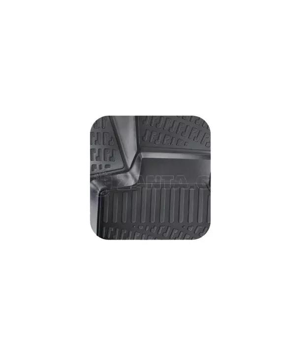 Πατάκια Σκαφάκια 3D Από Λάστιχο TPE Για Mercedes E-Class W212/W207/CLS W218/S Class W222 Rizline 4 Τεμάχια Μαύρα