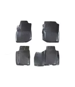 Πατάκια Σκαφάκια 3D Από Λάστιχο TPE Για Honda Jazz/ Honda Fit 2007-2014 Rizline 4 Τεμάχια Μαύρα 