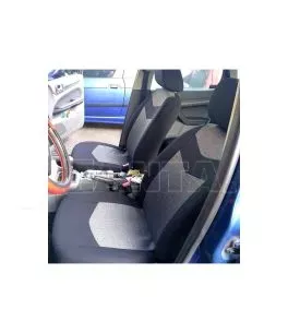 Καλύμματα Υφασμάτινα Prix All In One Μαύρο-Γκρι Ζευγάρι 4 Τεμάχια 