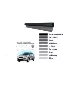 Αντιηλιακές Μεμβράνες Φιμέ Super Dark Black 75x300cm (5%) Amio 01657 