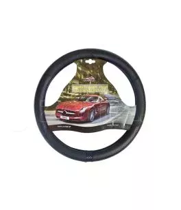 Κάλυμμα Τιμονιού Αυτοκινήτου Δερματίνη X-Treme Sport Μαύρο Medium 38cm 