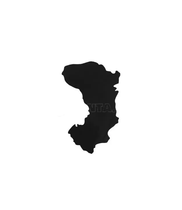 Αυτοκόλλητο Αυτοκινήτου "Χίος" 7.3cm x 4.2cm Μαύρο 1 Τεμάχιο