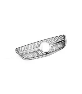 Μάσκα Για Mercedes-Benz V-Class W447 15-19 Diamond Look Ασημί/Χρώμιο 1 Τεμάχιο 