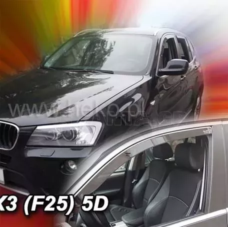 Heko ΑΝΕΜΟΘΡΑΥΣΤΕΣ ΑΥΤΟΚΙΝΗΤΟΥ ΓΙΑ BMW X3 F25 5D 2010>2017 ΖΕΥΓΑΡΙ ΑΠΟ ΕΥΚΑΜΠΤΟ ΦΙΜΕ ΠΛΑΣΤΙΚΟ HEKO - 2 ΤΕΜ. ΑΝΕΜ.11151 