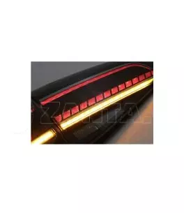 Πισινά Φανάρια Set Για Vw Golf VII 7 & 7.5 11-19 Led Bar Dynamic Facelift 7.5 GTI/R Look Φιμέ VLand 
