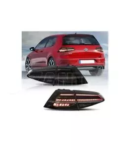 Πισινά Φανάρια Set Για Vw Golf VII 7 & 7.5 11-19 Led Bar Dynamic Facelift 7.5 GTI/R Look Φιμέ VLand 