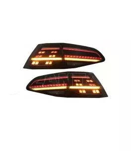 Πισινά Φανάρια Set Για Vw Golf VII 7 & 7.5 11-19 Led Bar Dynamic Facelift 7.5 GTI/R Look Φιμέ VLand 