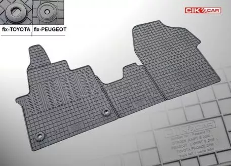 Cik ΜΑΡΚΕ ΠΑΤΑΚΙΑ ΣΕ ΣΚΑΦΗ ΛΑΣΤΙΧΟ ΓΙΑ CITROEN JUMPY 2016+ / PEUGEOT EXPERT 2016+ / TOYOTA PROACE 2016+ (3Η ΣΕΙΡΑ ΚΑΘΙΣΜΑΤΩΝ) ΣΕ ΜΑΥΡΟ ΧΡΩΜΑ ΧΩΡΙΣ ΚΟΥΜΠΩΜΑΤΑ CIK - 2 ΤΕΜ. RM.CI.002 
