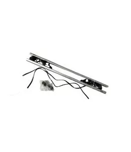 Μπάρες Οροφής Αλουμινίου Universal Rackit RK004-1 135cm Railing System Σετ Με Πόδια Και Κλειδαριά Ασημί 2 Τεμάχια 