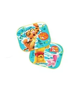 ΗΛΙΟΠΡΟΣΤΑΣΙΕΣ ΠΛΑΙΝΕΣ WINNIE THE POOH ΜΕ ΒΕΝΤΟΥΖΑ 44x35cm AMIO - 2 Τεμ. 