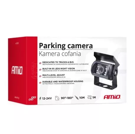 AMIO ΚΑΜΕΡΑ ΟΠΙΣΘΟΠΟΡΕΙΑΣ HD-501 IR NIGHT VISION ΜΕ ΜΕΤΑΛΛΙΚΗ ΒΑΣΗ 02643/AM 