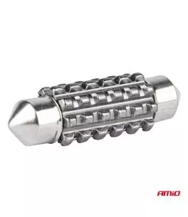 ΛΑΜΠΑΚΙΑ ΠΛΑΦΟΝΙΕΡΑΣ 39mm 12/24V C5W 5500K 12xSMD 2016 CAN-BUS FESTOON (ΛΕΥΚΟ) ΑΜΙΟ - 2 ΤΕΜ. 