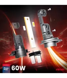 ΛΑΜΠΕΣ LED H7/Η18 12V 60W 6.000K 5.600lm +400% LED CAN-BUS HYBRID SERIES AMIO - 2 ΤΕΜ. 
