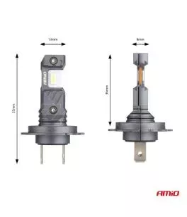 ΛΑΜΠΕΣ LED H7/Η18 12V 60W 6.000K 5.600lm +400% LED CAN-BUS HYBRID SERIES AMIO - 2 ΤΕΜ. 