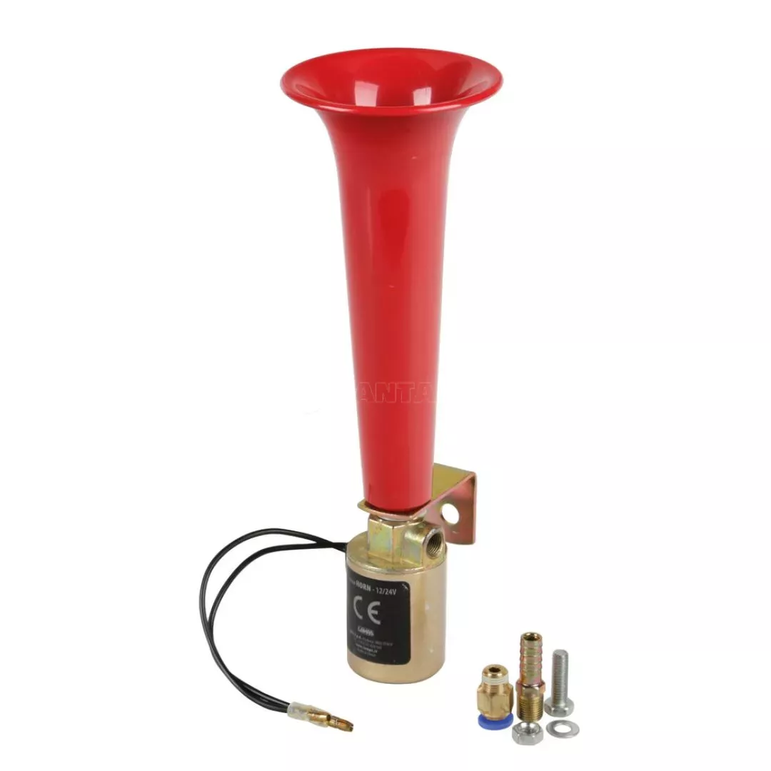 Lampa ΚΟΡΝΑ ΗΛΕΚΤΡΟΠΝΕΥΜΑΤΙΚΗ ΜΟΝΗ 12>36V 110db "TURKISH SOUND" ΚΟΚΚΙΝΗ 230mm LAMPA - 1 TEM. L9786.0