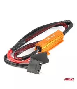 ΑΝΤΙΣΤΑΣΗ ΓΙΑ ΛΑΜΠΕΣ LED H7 12V 50W 6Ω (ΑΝΤΙΣΤΑΣΗ-ΨΕΥΤΗΣ-CANCELLER) AMIO - 1 τεμ. 