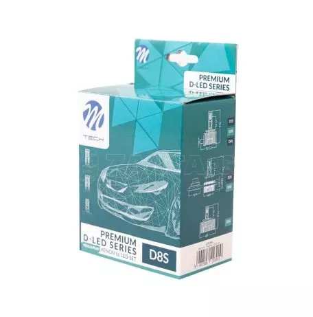 M-tech ΛΑΜΠEΣ LED D8S 12V PK32d-1 6000K 8.400lm 35W D-SERIES PLUG&PLAY KIT CAB-BUS ΜΕ ΑΝΕΜΙΣΤΗΡΑΚΙ M-TECH - 2 ΤΕΜ. LZXD8S/MT 