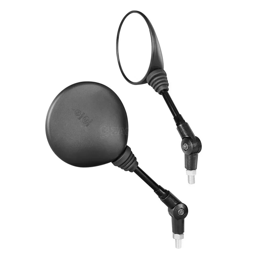 Lampa ΚΑΘΡΕΠΤΕΣ MOTO BICO ΣΤΡΟΓΓΥΛΟΙ M10x1,25 DX ΜΑΥΡΟΙ LAMPA - 2 τεμ. 9163.7-LM