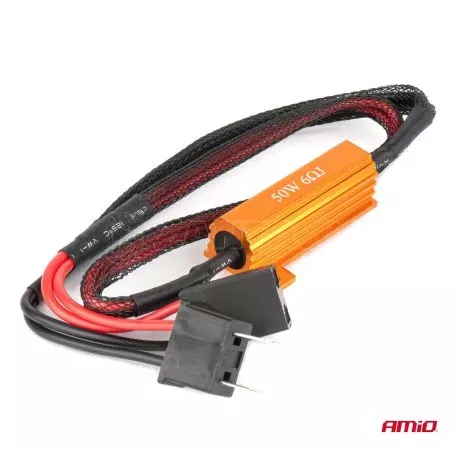 AMIO ΑΝΤΙΣΤΑΣΗ ΓΙΑ ΛΑΜΠΕΣ LED H7 12V 50W 6Ω (ΑΝΤΙΣΤΑΣΗ-ΨΕΥΤΗΣ-CANCELLER) AMIO - 1 τεμ. 04089/AM 
