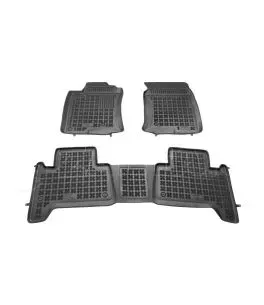 Λαστιχένια πατάκια Rezaw Plast για Toyota Land Cruiser J120 (2002+) / J150 (2009+) -τύπου σκαφάκι - 3τμχ. 