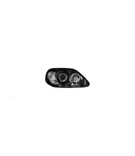 Φανάρια εμπρός angel eyes για Honda Civic (1996-1999) - μαύρα , με λάμπες (Η1) - σετ 2τμχ. 