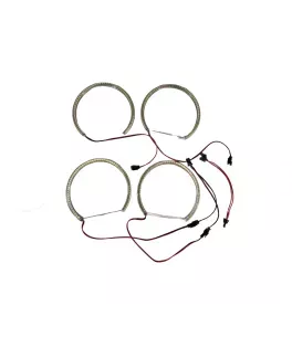 Δαχτυλίδια angel eyes led για BMW E36 / E38 / E39 - με 66 led - κίτρινο χρώμα 