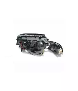 Μπροστινά Φανάρια Set Για Bmw 3 E46 Coupe / Cabrio 99-03 Angel Eyes Μαύρα H7/H7 Με Μοτέρ Depo 