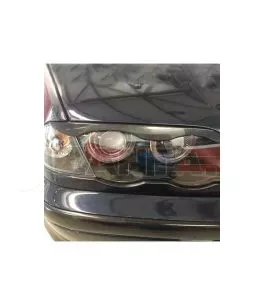 Μπροστινά Φανάρια Set Για Bmw 3 E46 Sedan/Caravan 99-01 Angel Eyes Μαύρα H7/H7 Με Μοτέρ Depo 