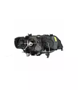 Μπροστινά Φανάρια Set Για Bmw X5 E53 99-03 Angel Eyes Μαύρα Xenon D2S/H7 Με Μοτέρ Depo 