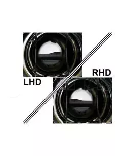 Μπροστινά Φανάρια Set Για Bmw X5 E53 99-03 Angel Eyes Μαύρα Xenon D2S/H7 Με Μοτέρ Depo 