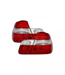 Πισινά Φανάρια Set Για Bmw 3 E46 Sedan 01-05 Κόκκινο/Crystal Depo 