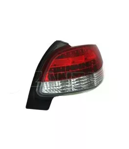 Πισινά Φανάρια Set Για Peugeot 206 98-07 Led Κόκκινα/Crystal Eagle Eyes 