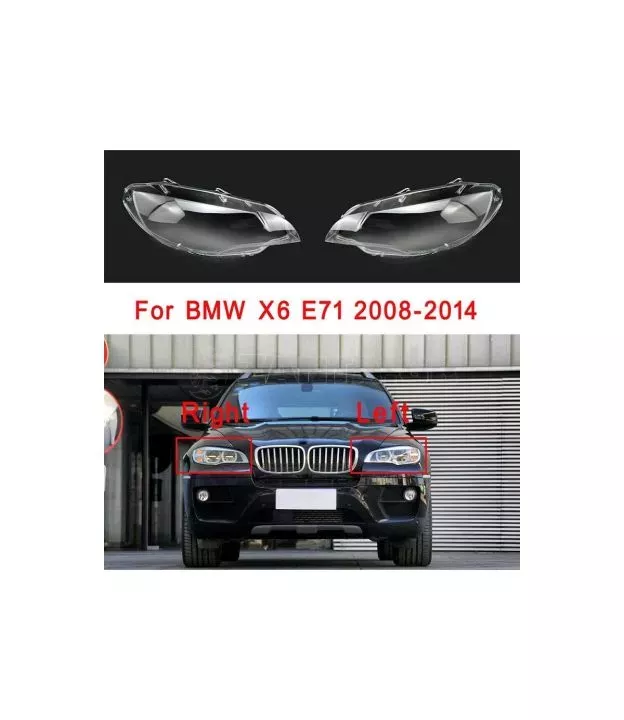 Κρύσταλλα Φαναριών Για Bmw X6 E71 08-15 Ζευγάρι 2 Τεμάχια