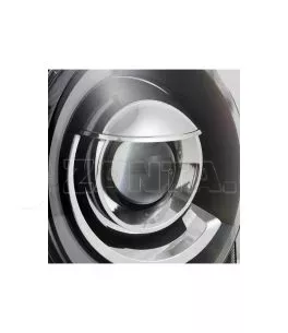 Μπροστινά Φανάρια Set Για Jeep Renegade 2014+ DRL Tube Lights Μαύρα H7 Manual Akkon 