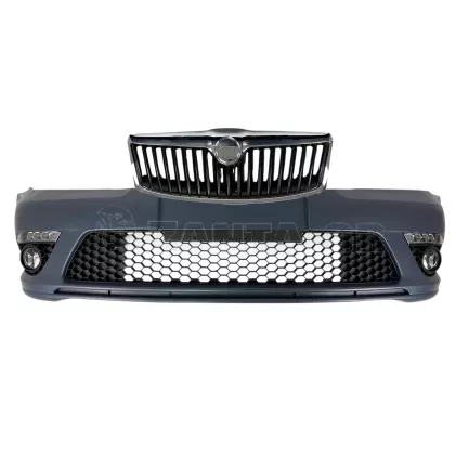 Προφυλακτήρας εμπρός για Skoda Octavia 2 (2009-2013) facelift με φώτα ημέρας και προβολάκια