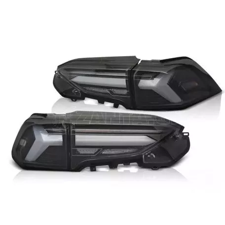 Πισινά Φανάρια Set Για Toyota Rav4 19- Led Bar Dynamic Turn Signal Μαύρα 